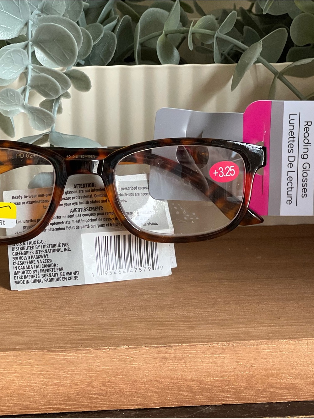 Women's Tortoiseshell Reading Glasses +3.25 - Picture 2 of 2